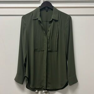 Olive green J. Crew button up